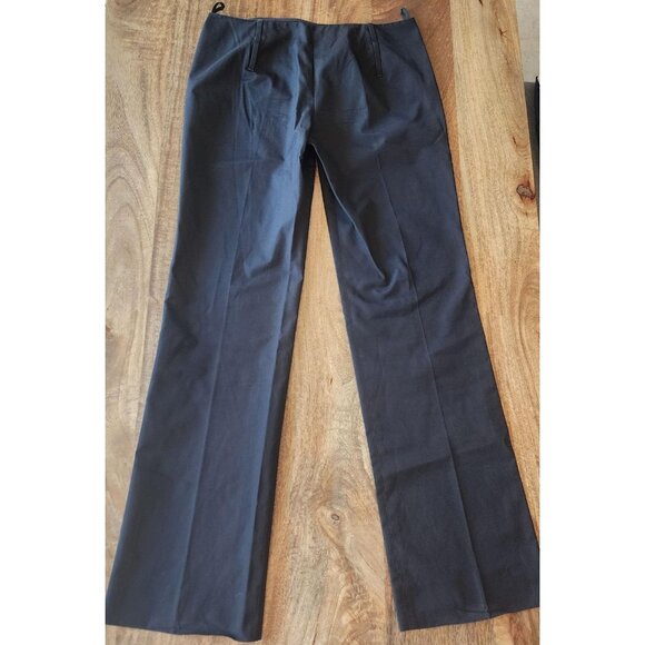 Prada Pants Womens IT 40 Black Straight Leg Dress Trousers Made in Italy Classic - Picture 10 of 13